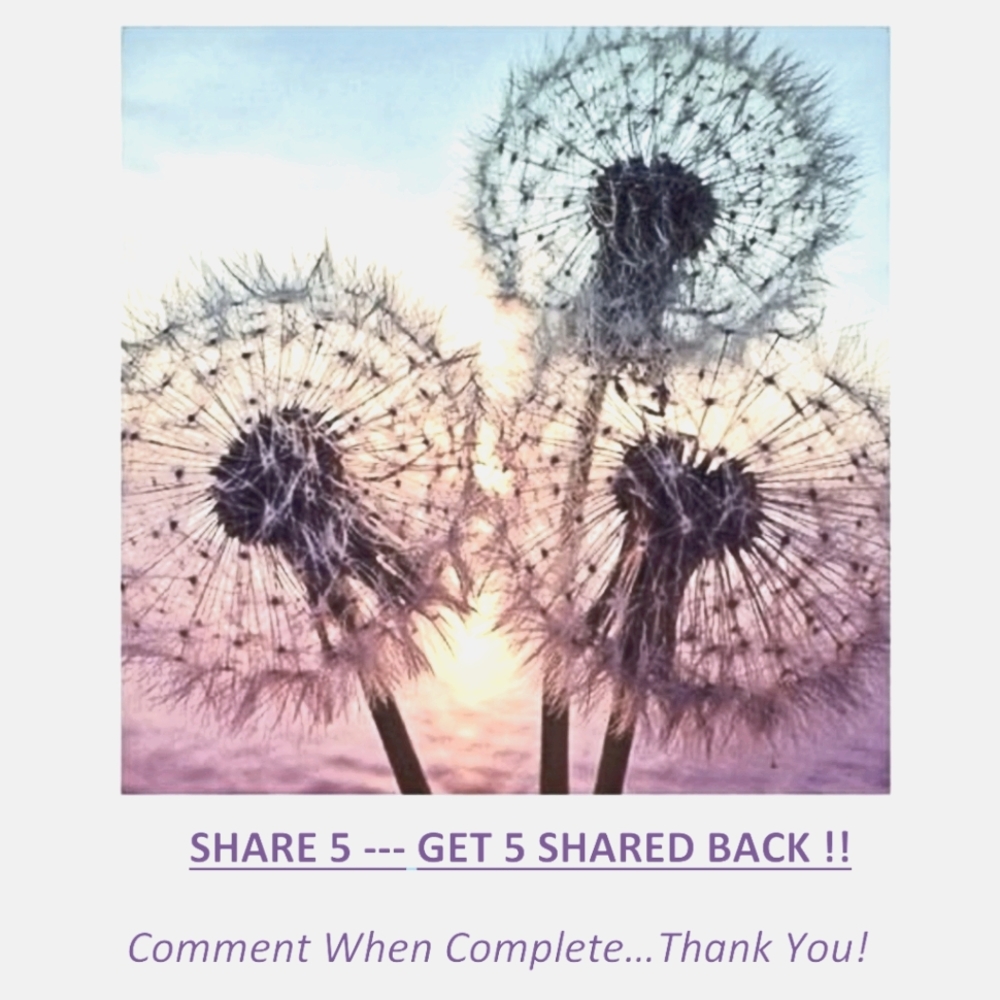 Share 5, Get 5 Shares Back!!